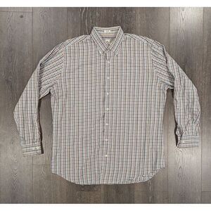 Peter Millar Shirt Men Extra‎ Large Button Up Multicolor Plaid Crown Cotton XL